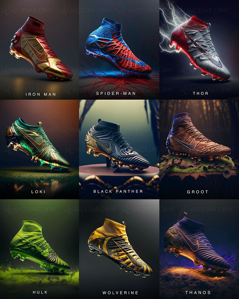 Cool! Inteligencia Artificial crea zapatos de futbol entre Nike y Marvel -  Para Ganar